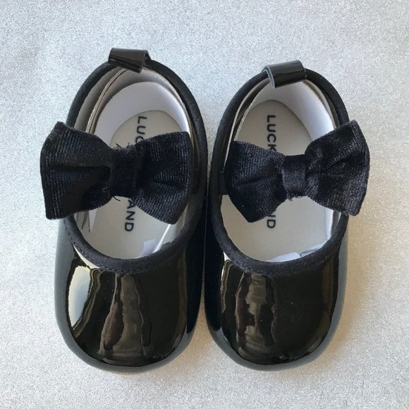 LUCKY BRAND  Crib Shoes Style : LB -AMBER- MAR Black Size 4 (9-12M) - Picture 1 of 5